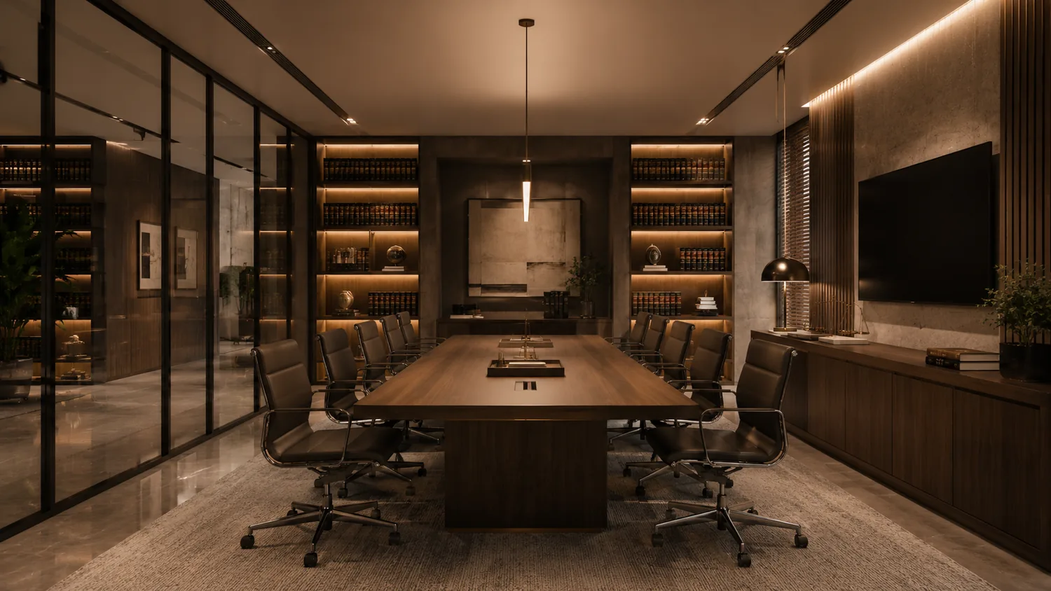 Sala de reuniões do escritório