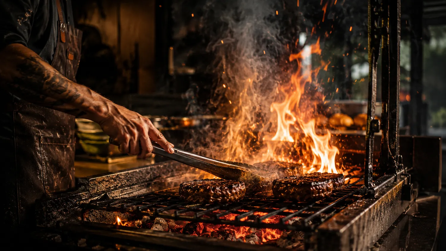Carne na brasa
